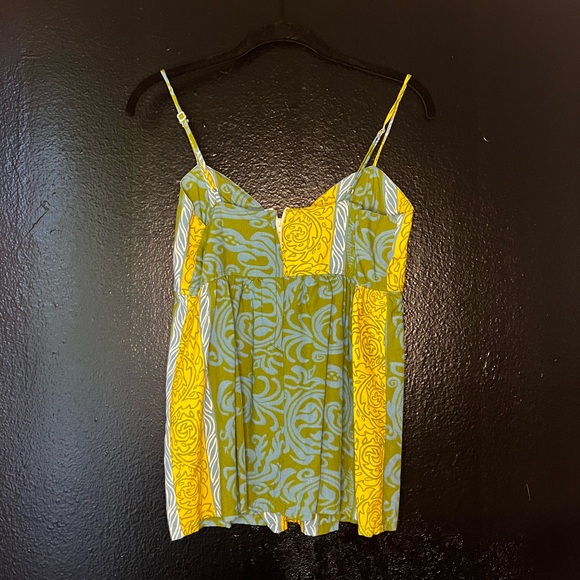 Manuhealii Yellow and Green Camisole Top - Picture 2 of 5